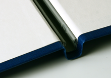 clamping rail on an hardcover book