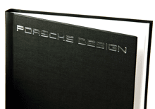 hardcover with special stamping Porsche design